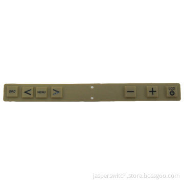 Silicone Rubber Keypad with Rectangle Shape and Printing, for Electronic Products